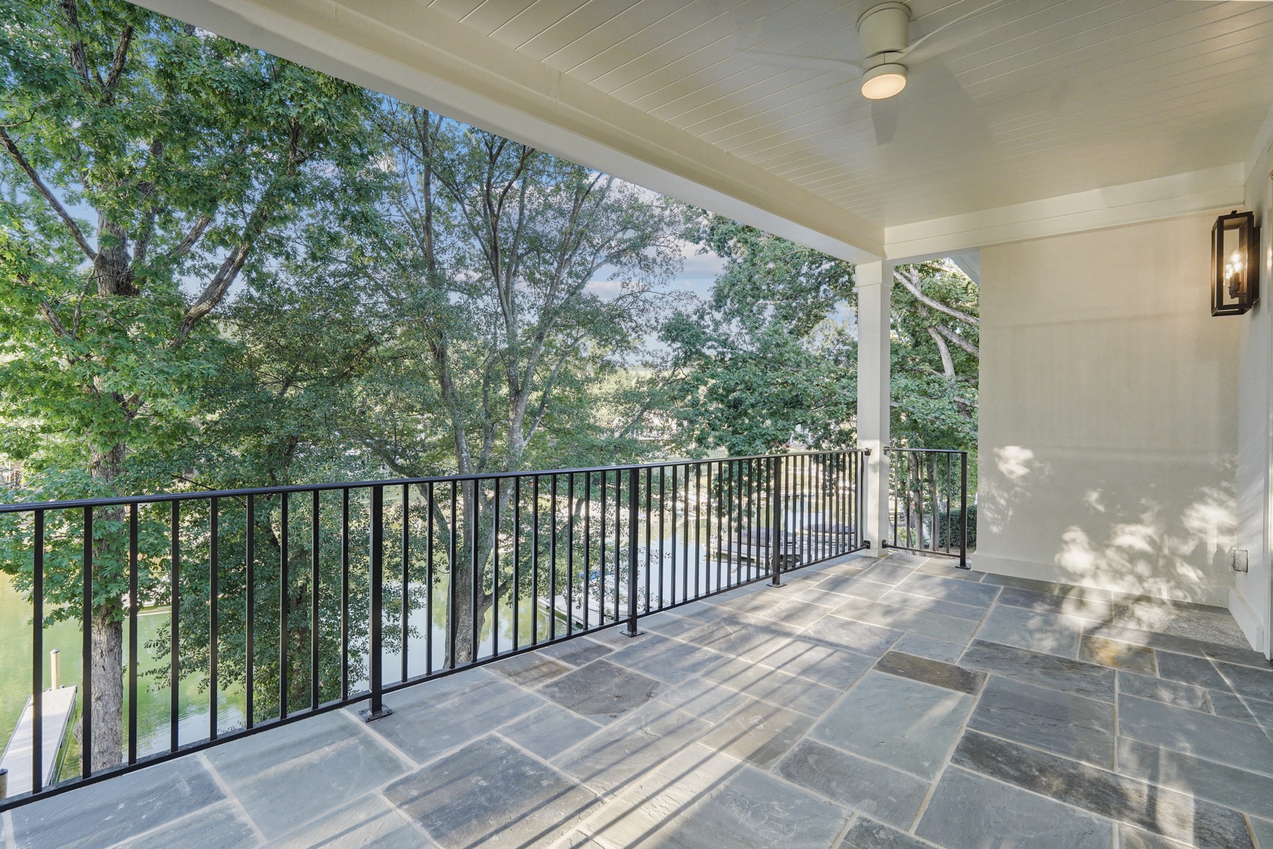 Balcony overlooking the lake